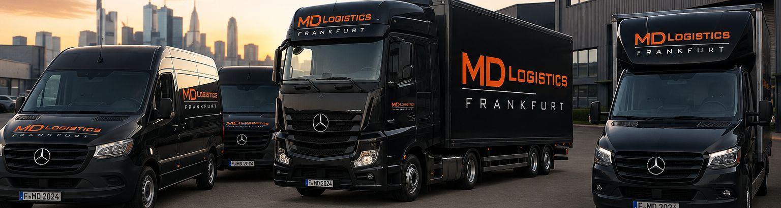 Die Fahrzeugflotte von MD Logistics Frankfurt